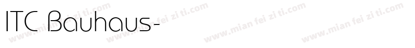 ITC Bauhaus字体转换